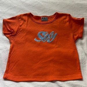 Orange sexy tee size S